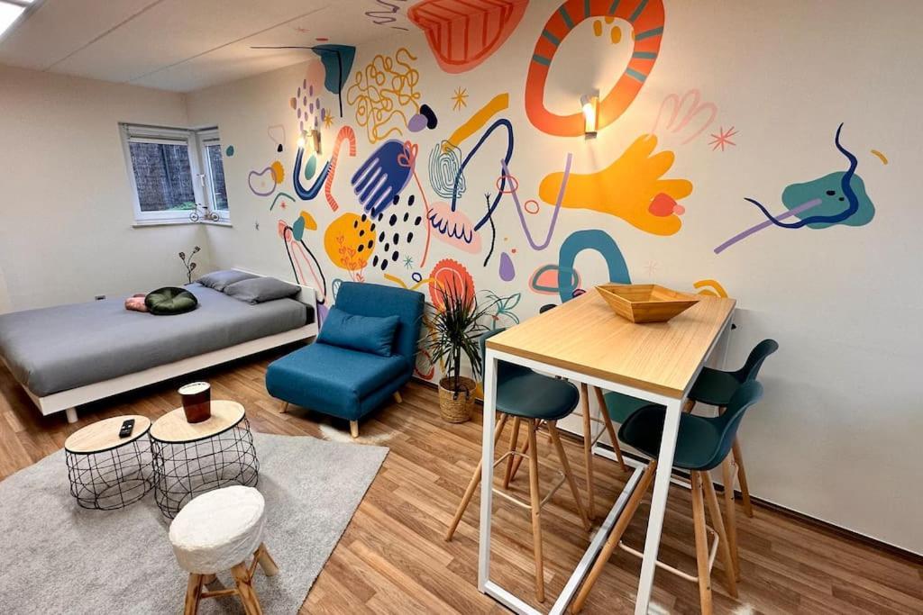La Fresque D'Heloise - Appartement 1 Chambre 2 Lits Doubles Péruwelz Exterior foto